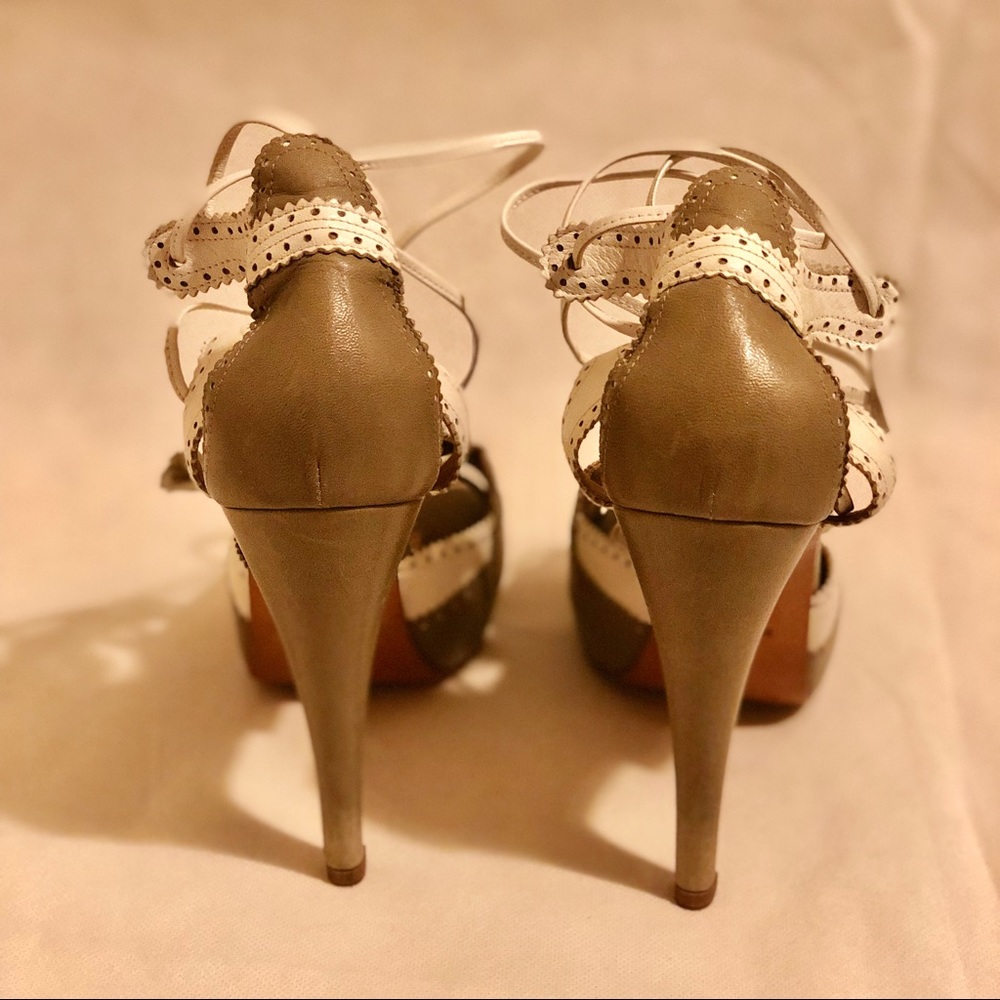 Hermès Brogue lace-up platform Sandals - Picture 3 of 6